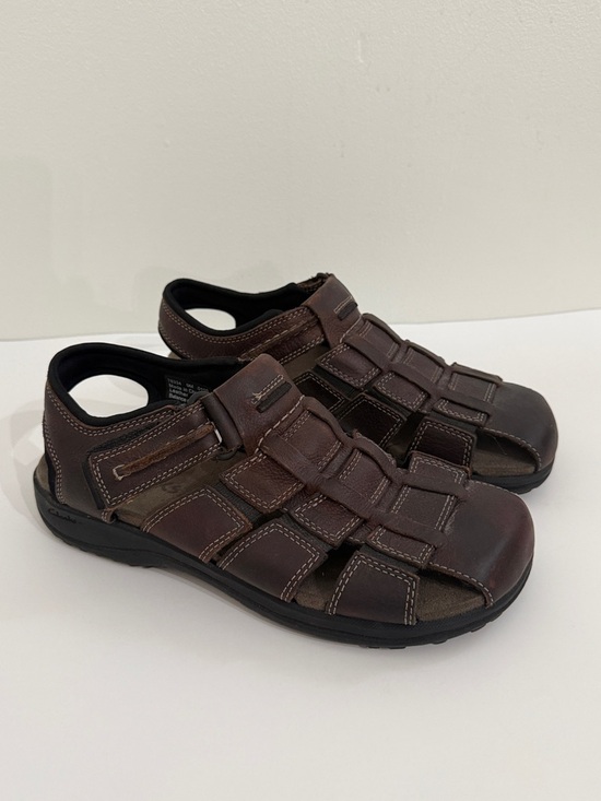 Clarks Other - NEW CLARKS Fisherman Sandals Mens Size 9M Brown Leather Adult